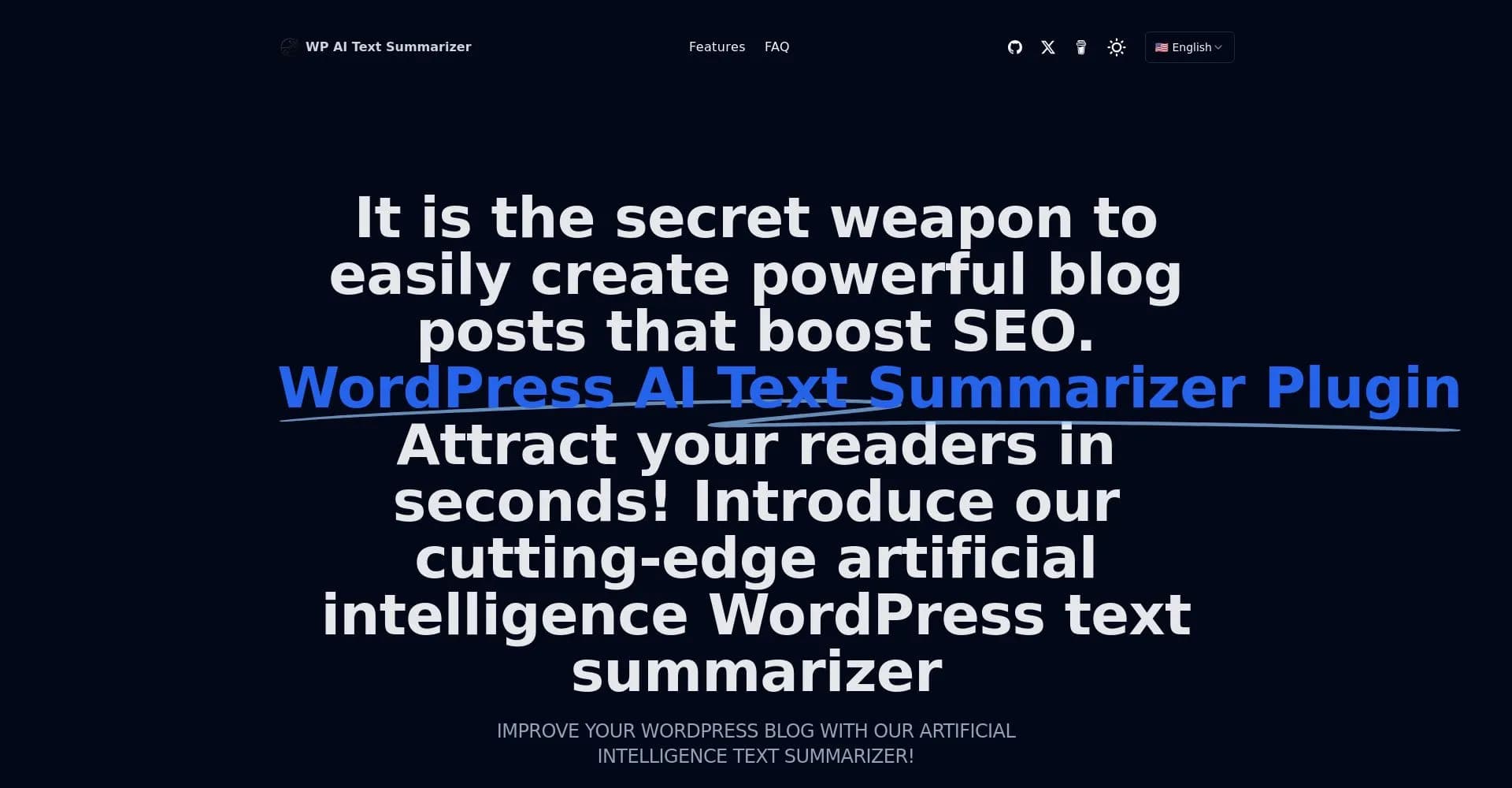 WP AI Text Summarizer